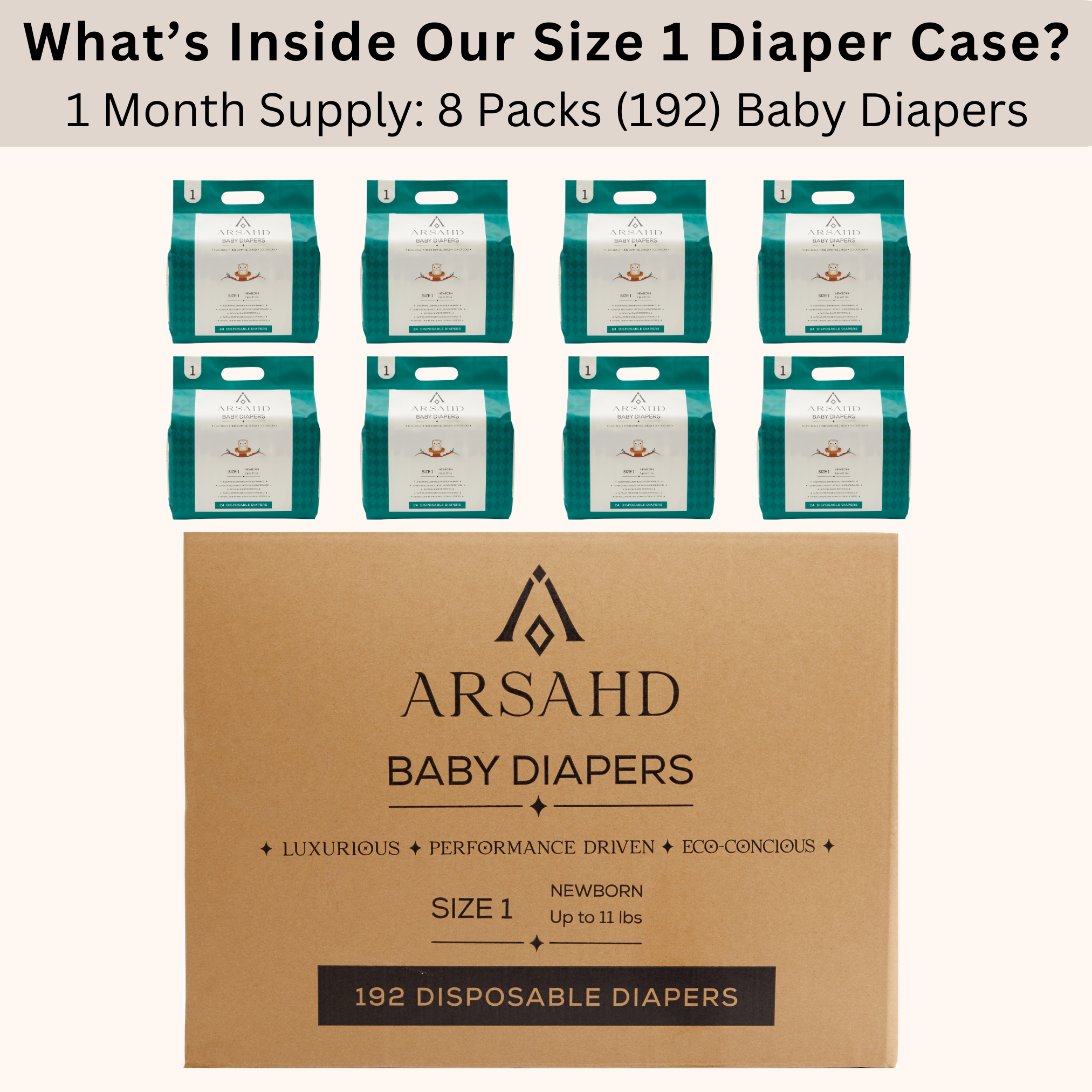 Size 1 Infant Diapers for Delicate Skin