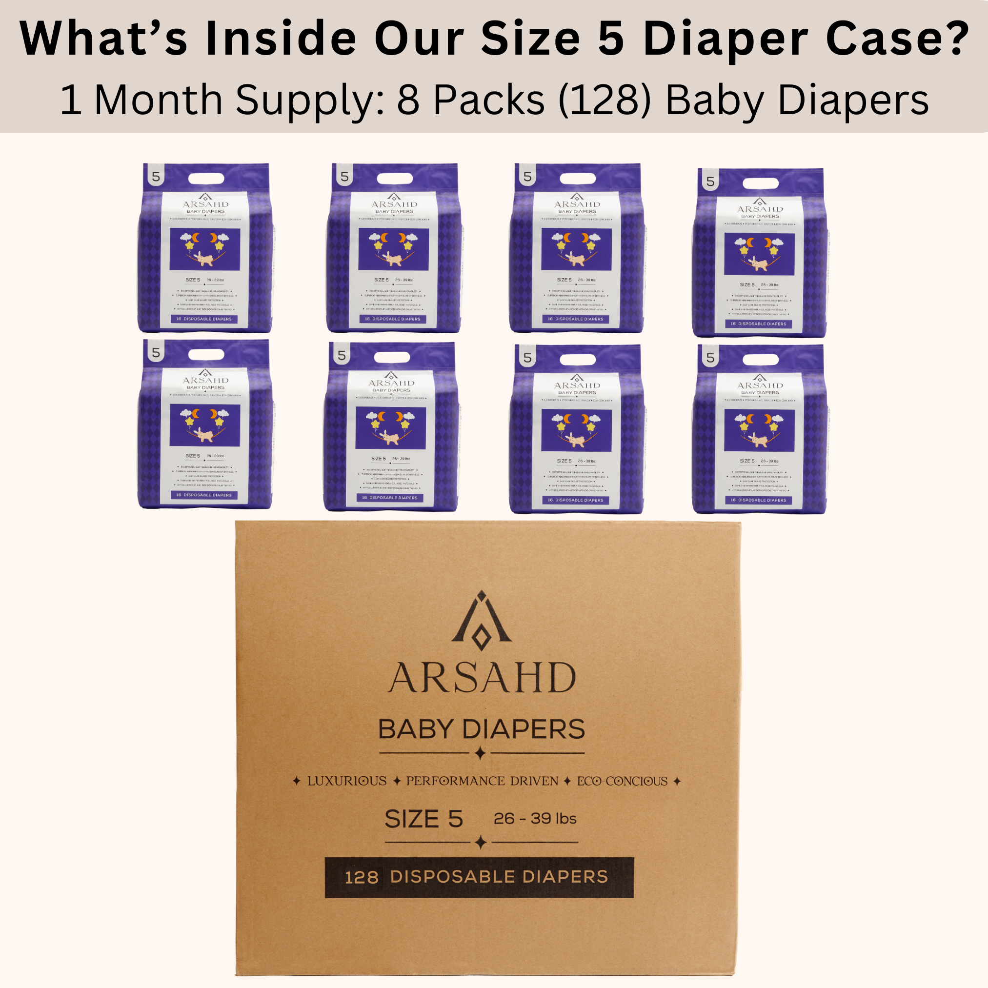 Size 5 Soft and Absorbent Diapers