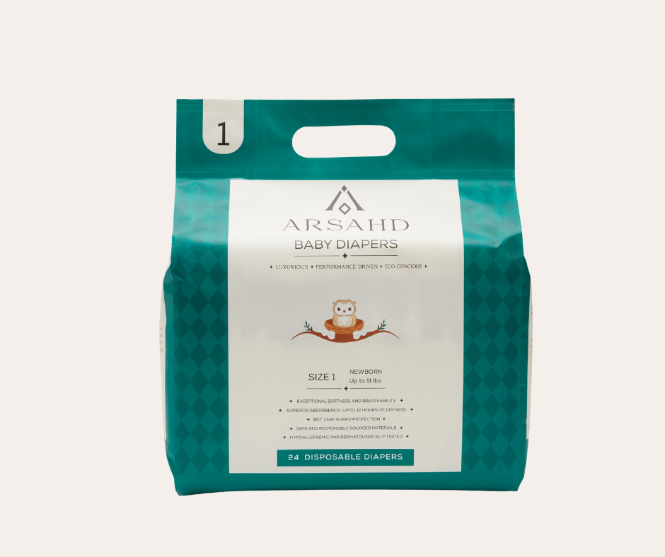 Size 1 Baby Diapers for Sensitive Skin