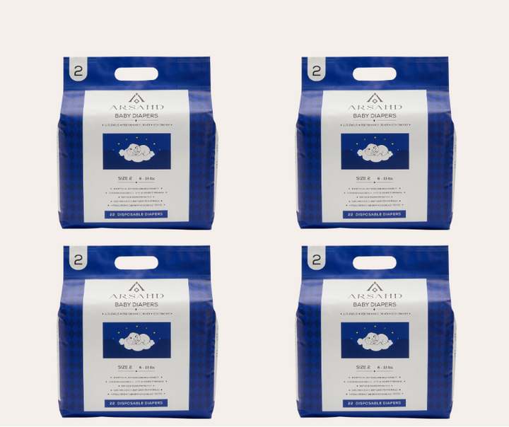 Size 2 Baby Diapers for Sensitive Skin