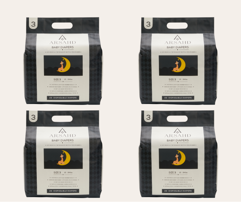 Size 3 Baby Diapers for Sensitive Skin