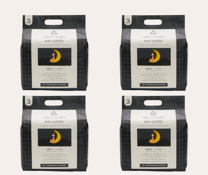 Size 3 Baby Diapers for Sensitive Skin