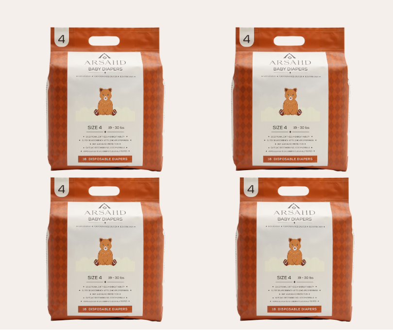 Size 4 Baby Diapers for Sensitive Skin