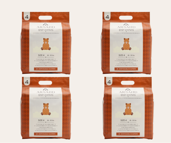 Size 4 Baby Diapers for Sensitive Skin