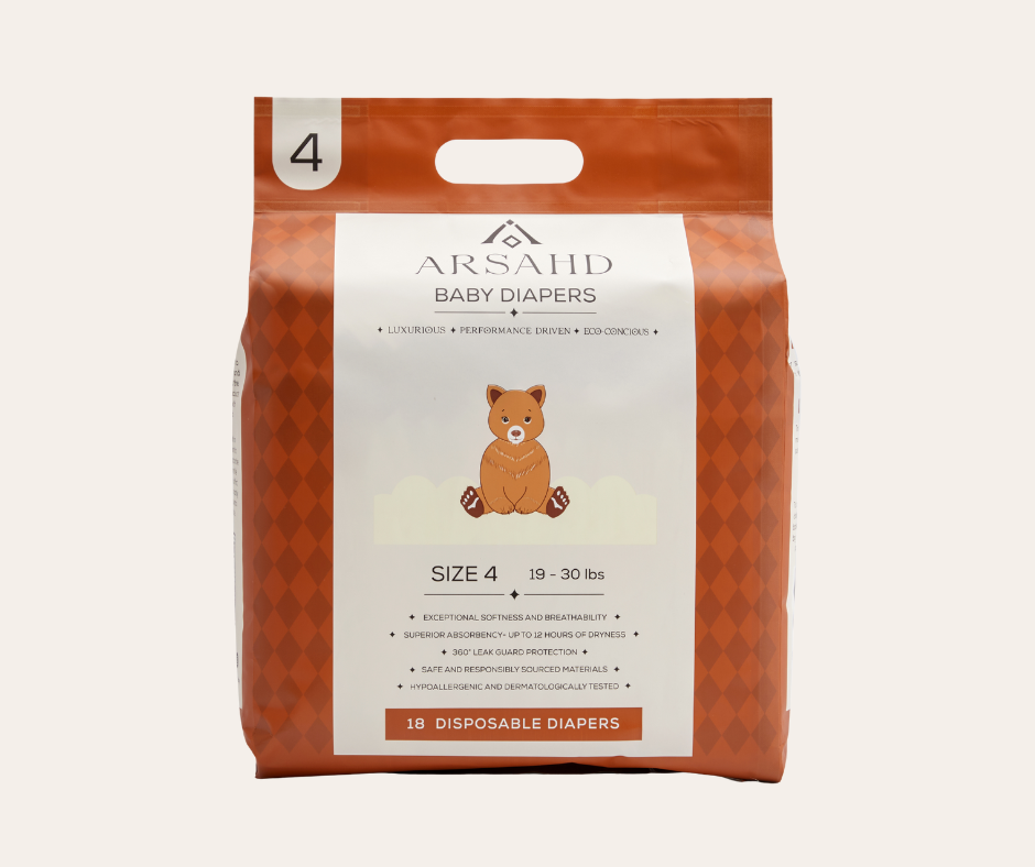 Size 4 Baby Diapers for Sensitive Skin