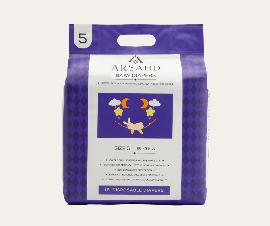 Size 5 Baby Diapers for Sensitive Skin