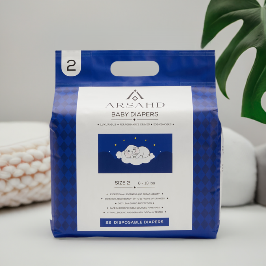 Healthy Baby Diapers | Baby Size 2 Diapers | Arsahd Baby